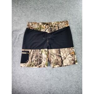 Cabelas Board Shorts Mens 42‎ Camo Zonz Woodlands Drawstring